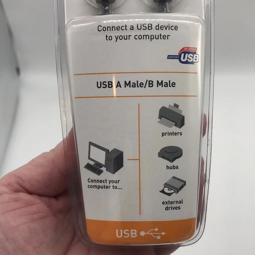 Genuine Belkin High Speed USB 2.0 Cable USB A Male/B Male — 10 feet long